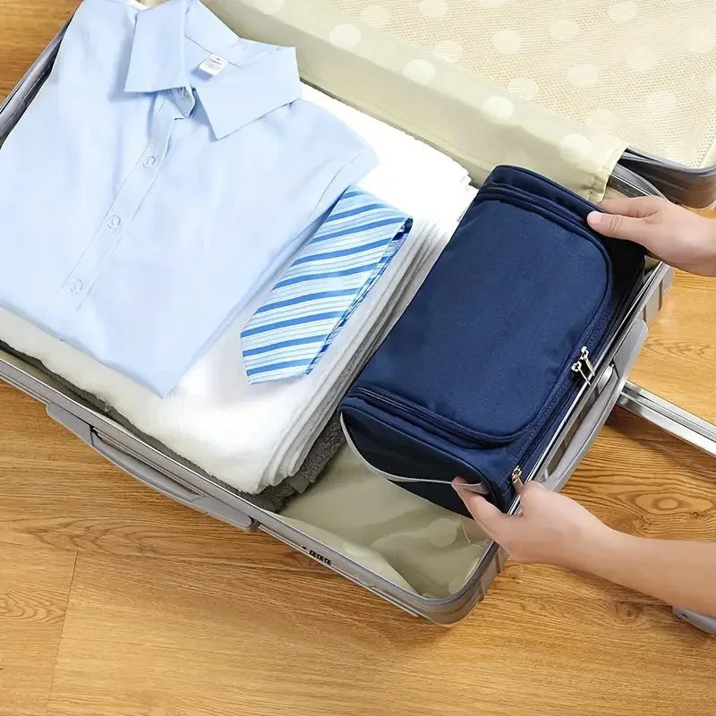 Leather Toiletry Travel Bag